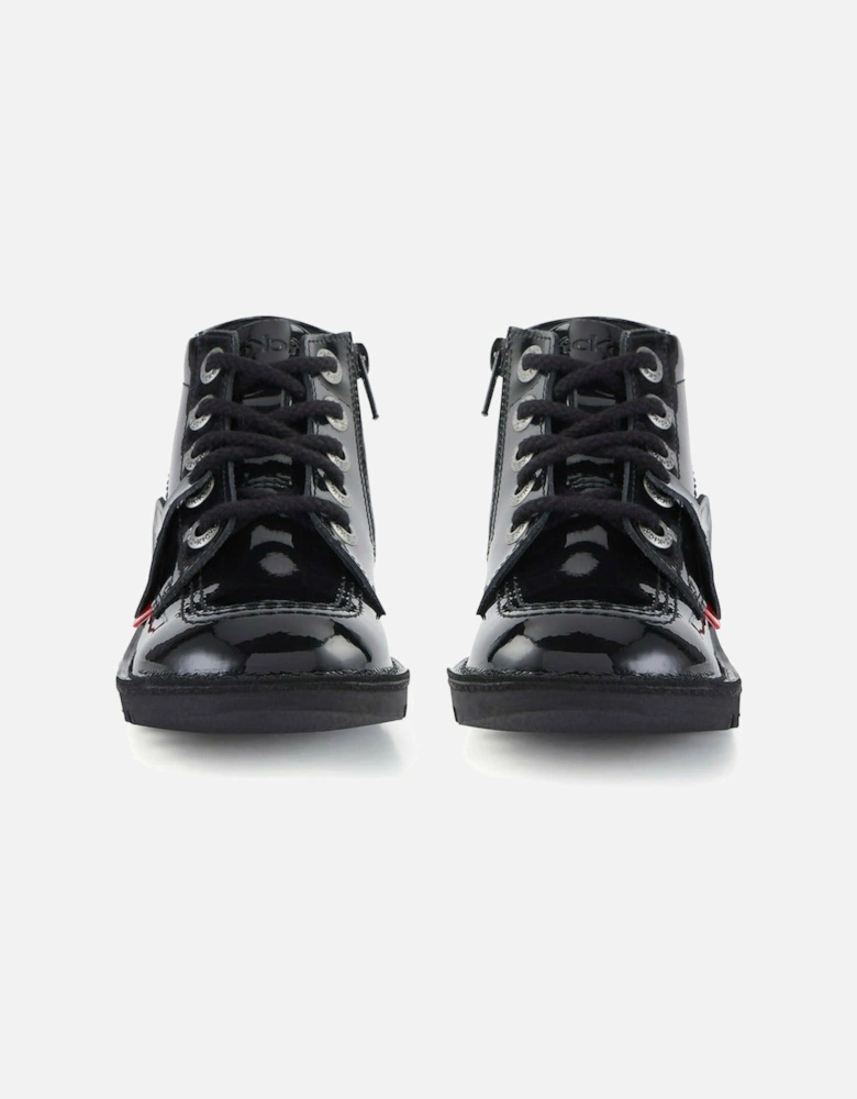 Kick Hi Zip black patent