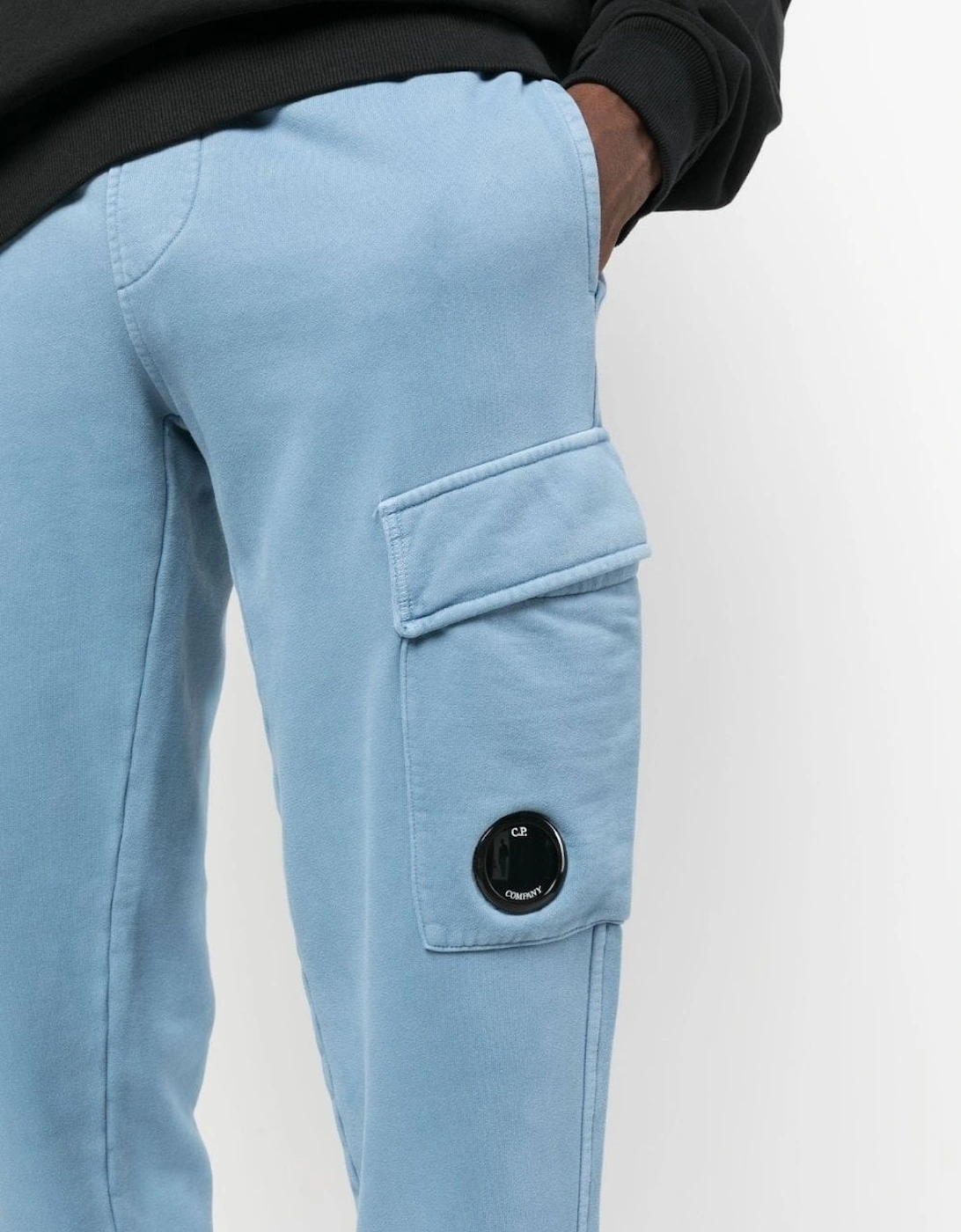 Brushed Lens Joggers Blue