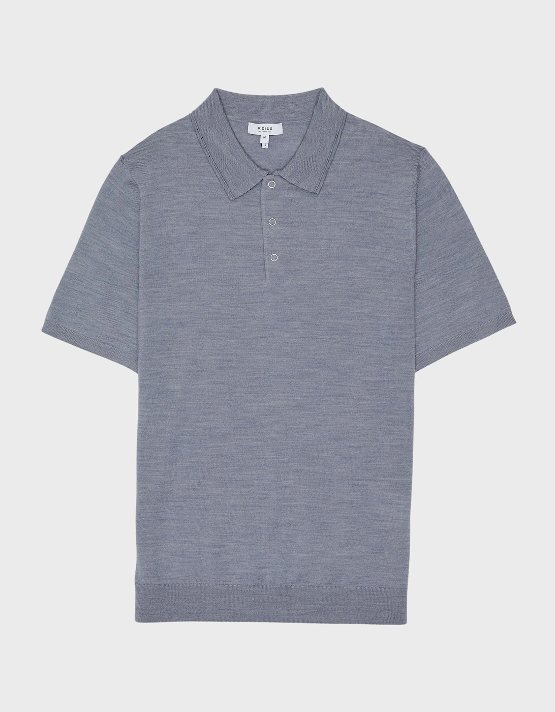 Merino Press-Stud Polo T-Shirt, 2 of 1