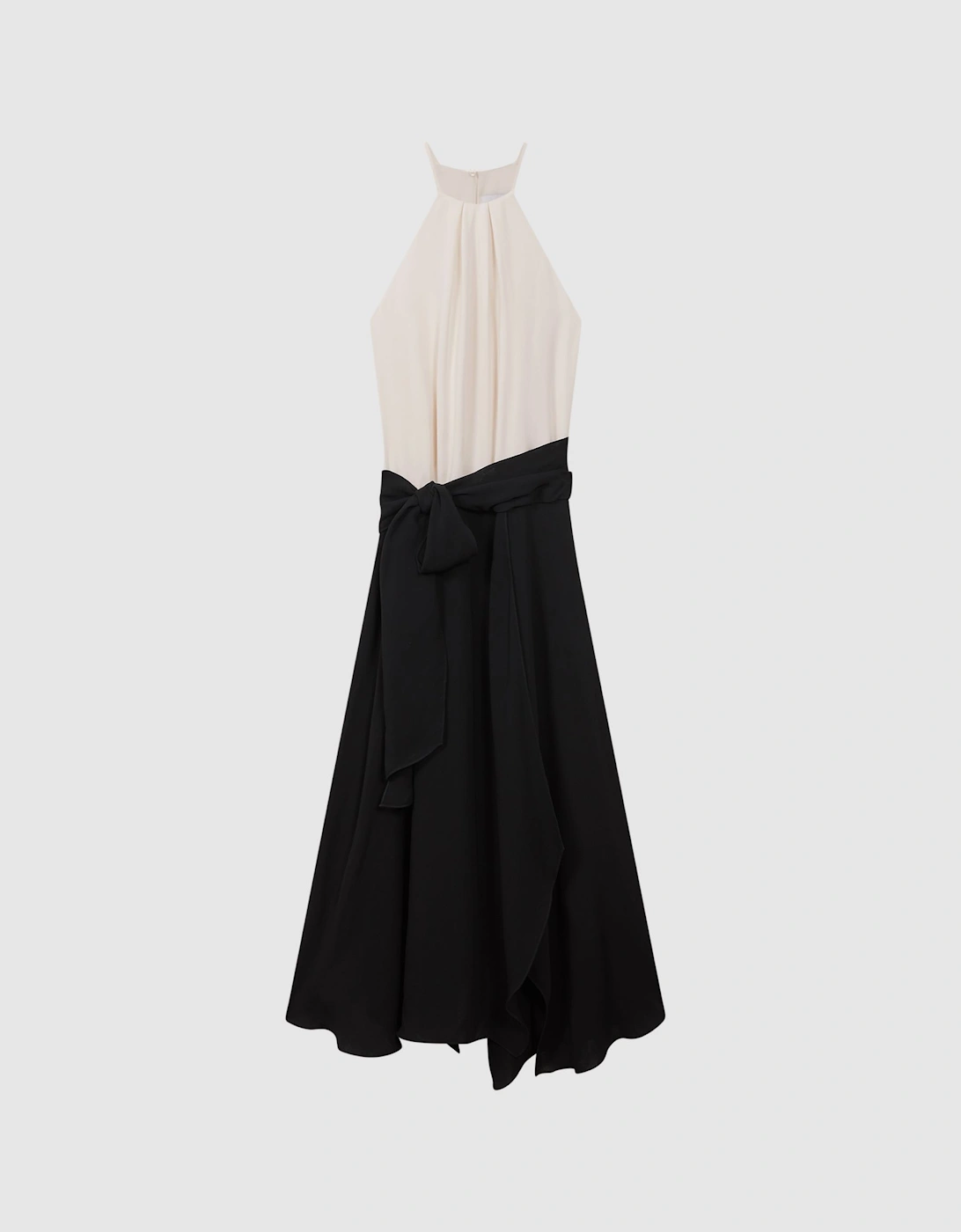 Asymmetric Belted Wrap Midi Dress, 2 of 1