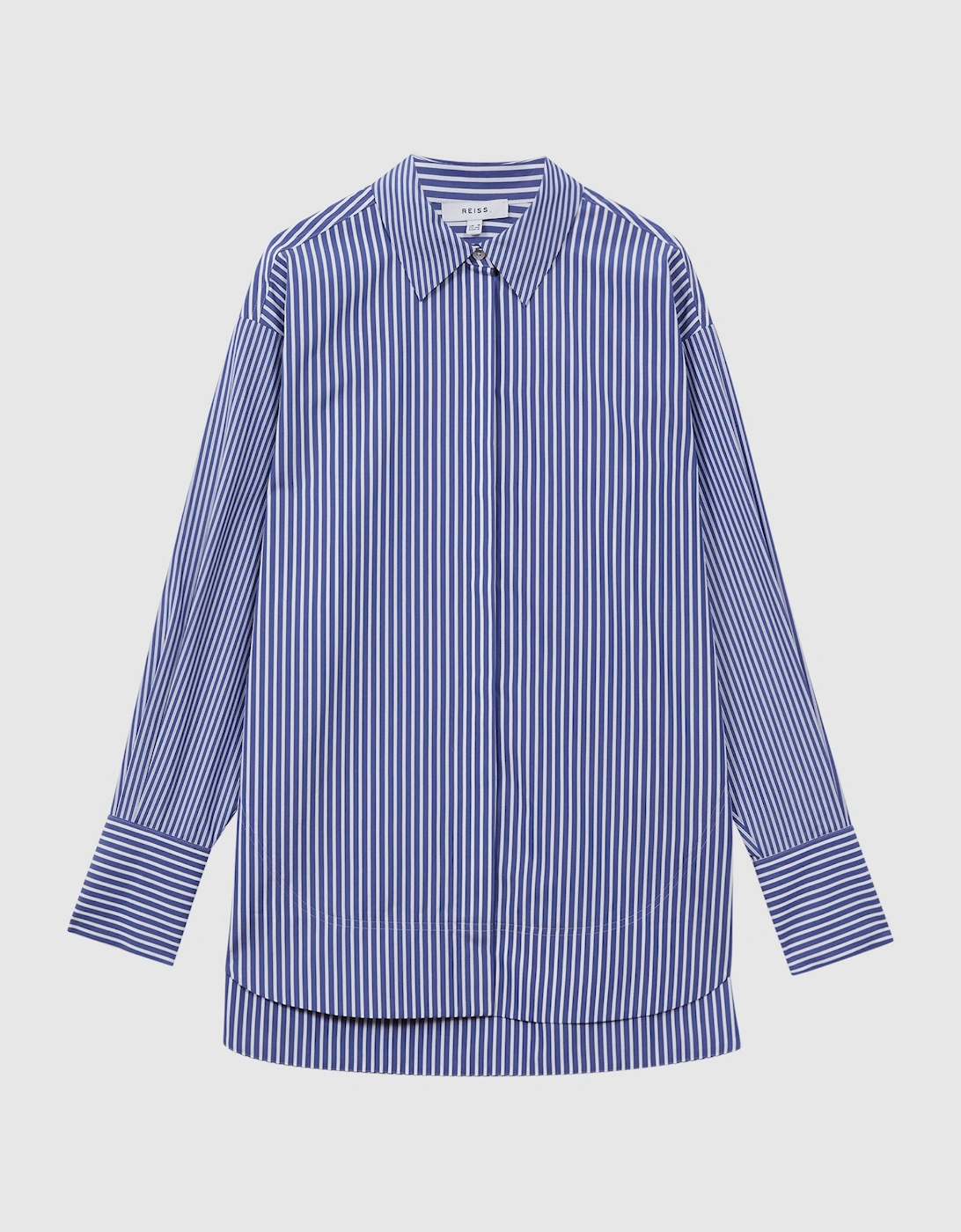 Oversized Cotton Side Stripe Shirt, 2 of 1