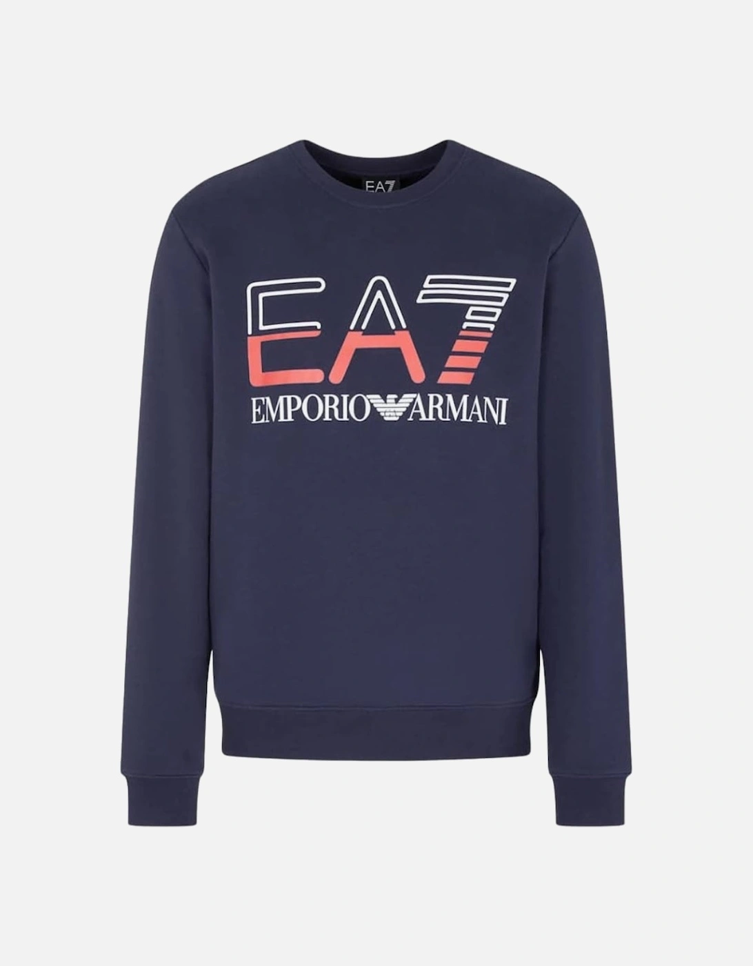 Large Brand Logo Navy Blue Sweatershirt, 3 of 2