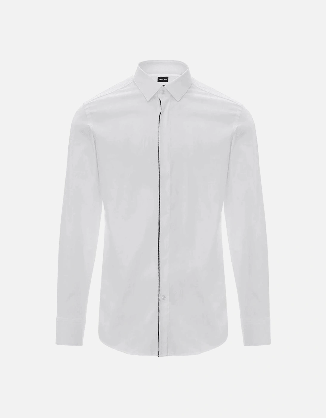 Hank-Party Cotton Slim Fit White Shirt, 4 of 3