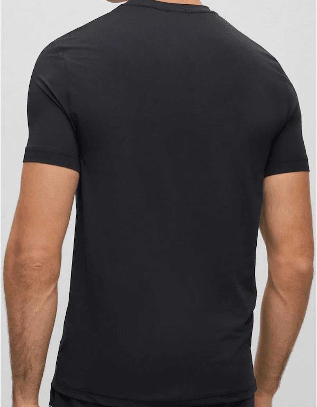 Tee Active Reflective Logo Slim Fit Black T-Shirt
