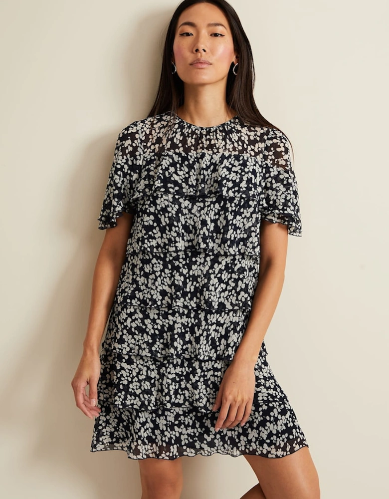 Maeve Floral Tiered Shift Dress