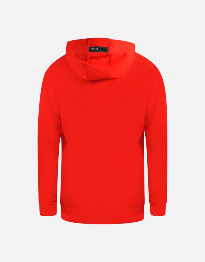 Plein Sport Side Logo Red Hoodie