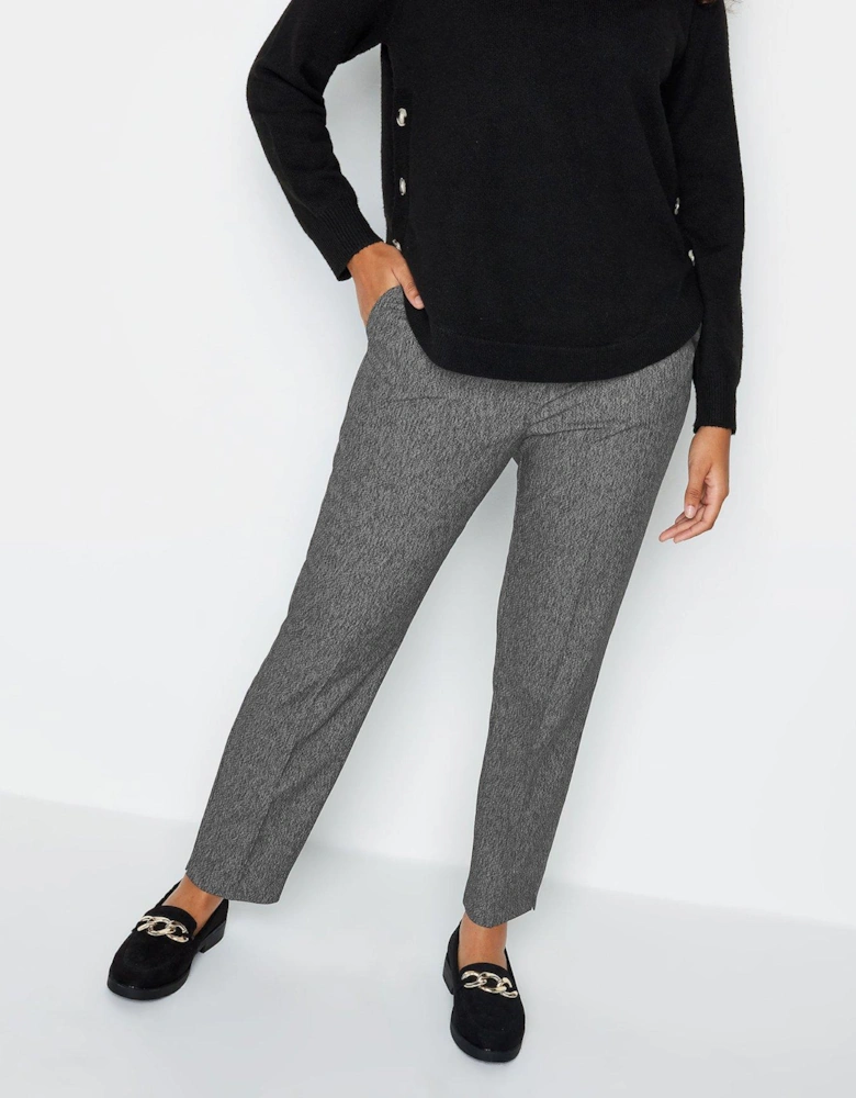 Salt And Pepper Grey Tapered Trouser Petite