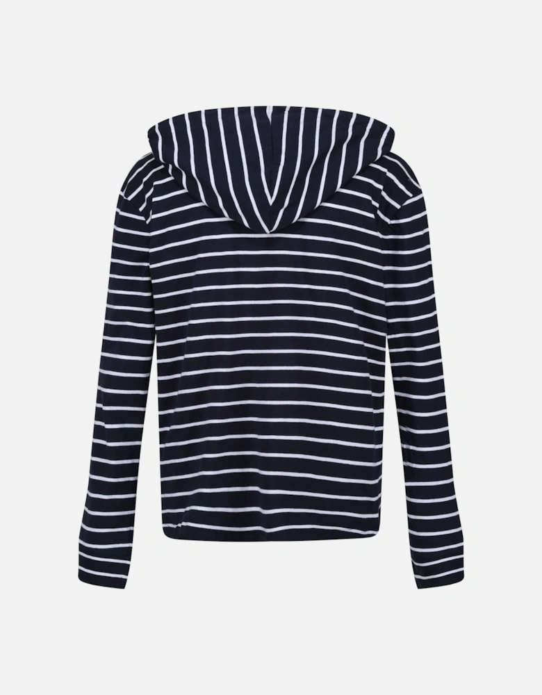 Womens/Ladies Monsal Stripe Lightweight Hoodie