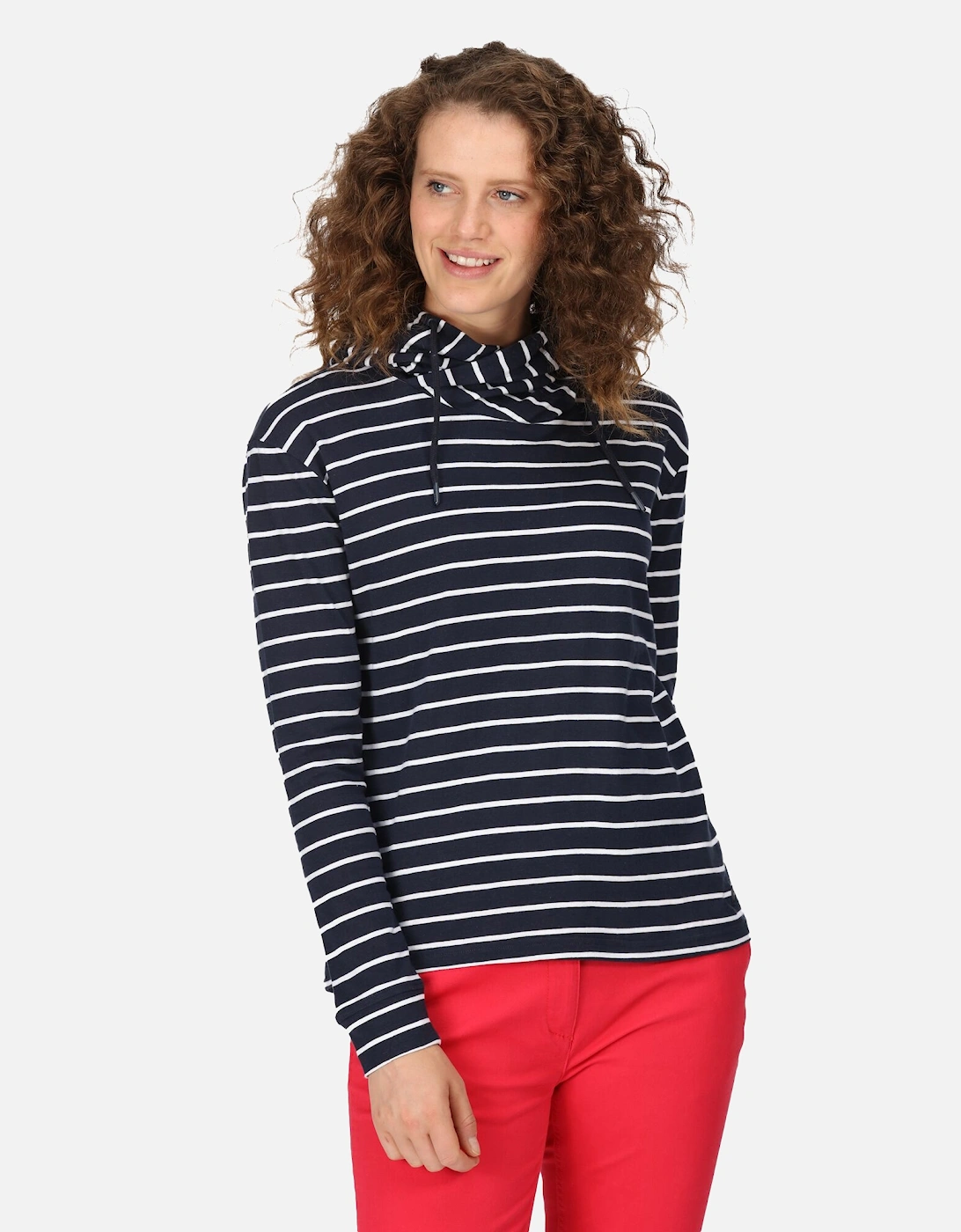 Womens/Ladies Monsal Stripe Lightweight Hoodie