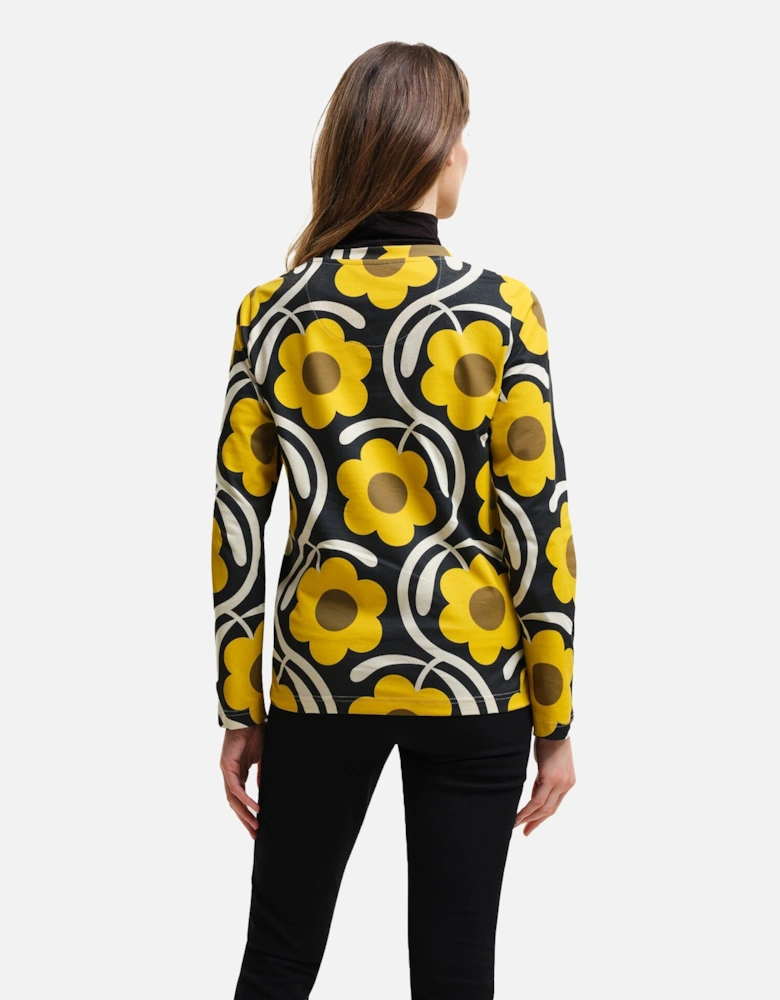 Womens/Ladies Orla Kiely Flower Long-Sleeved Winter T-Shirt