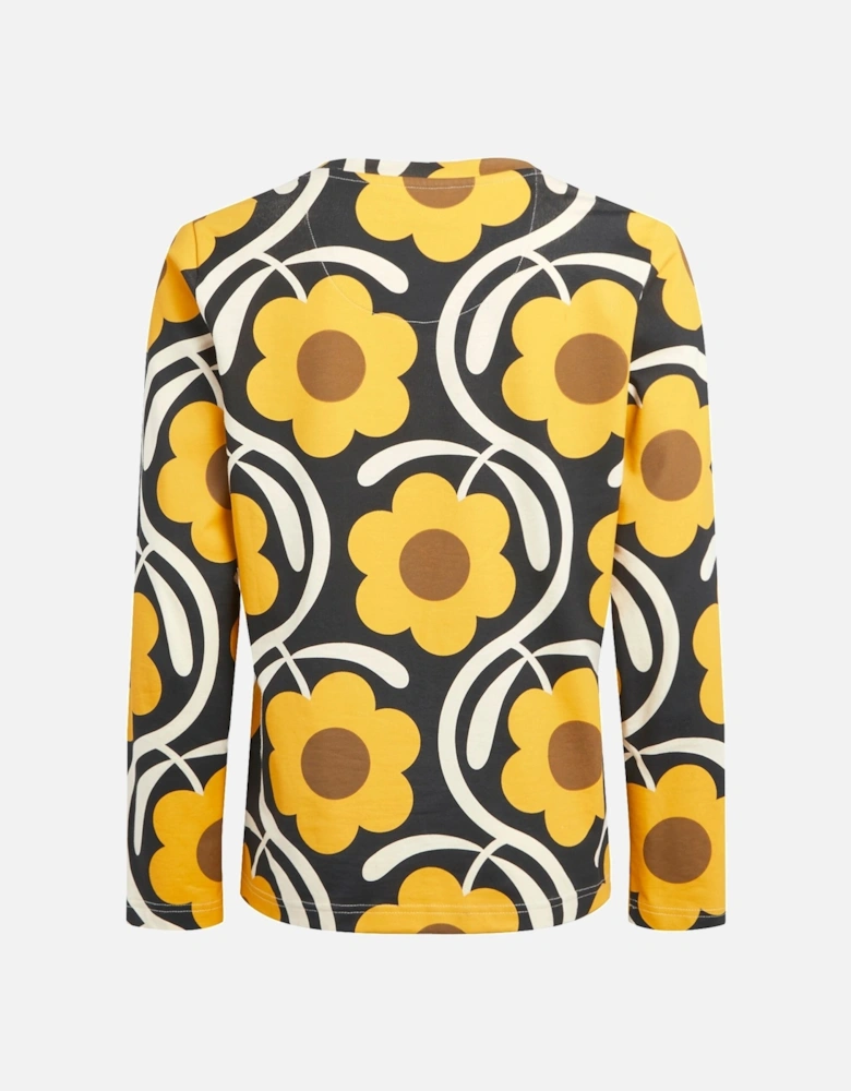 Womens/Ladies Orla Kiely Flower Long-Sleeved Winter T-Shirt