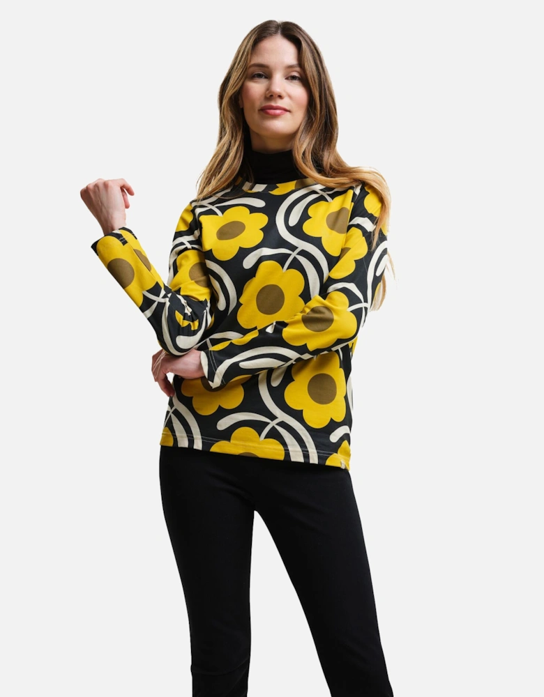 Womens/Ladies Orla Kiely Flower Long-Sleeved Winter T-Shirt