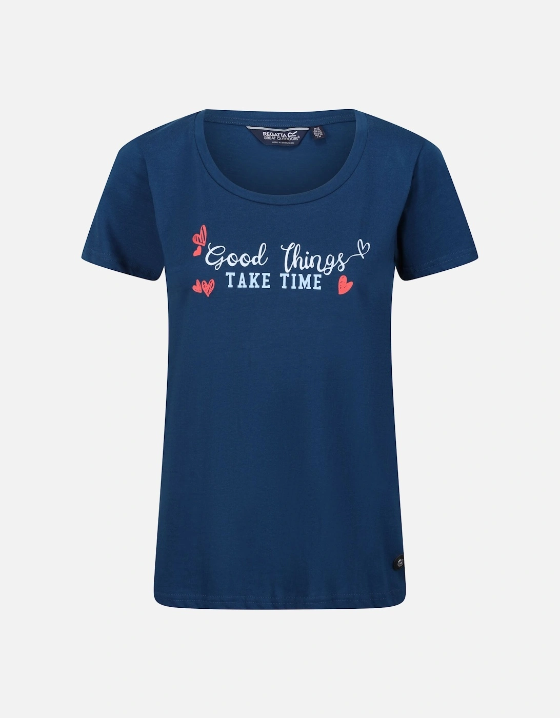 Womens/Ladies Filandra VII Good Things Take Time Heart T-Shirt, 6 of 5