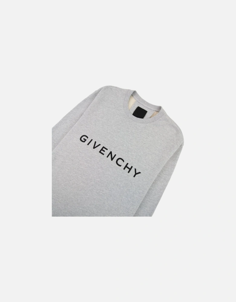 Archetype Slim Fit Sweatshirt In Fleece Light Grey