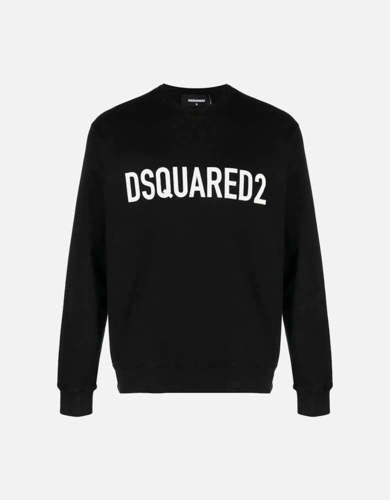 Classic Logo Raglan Fit Logo Black Sweater