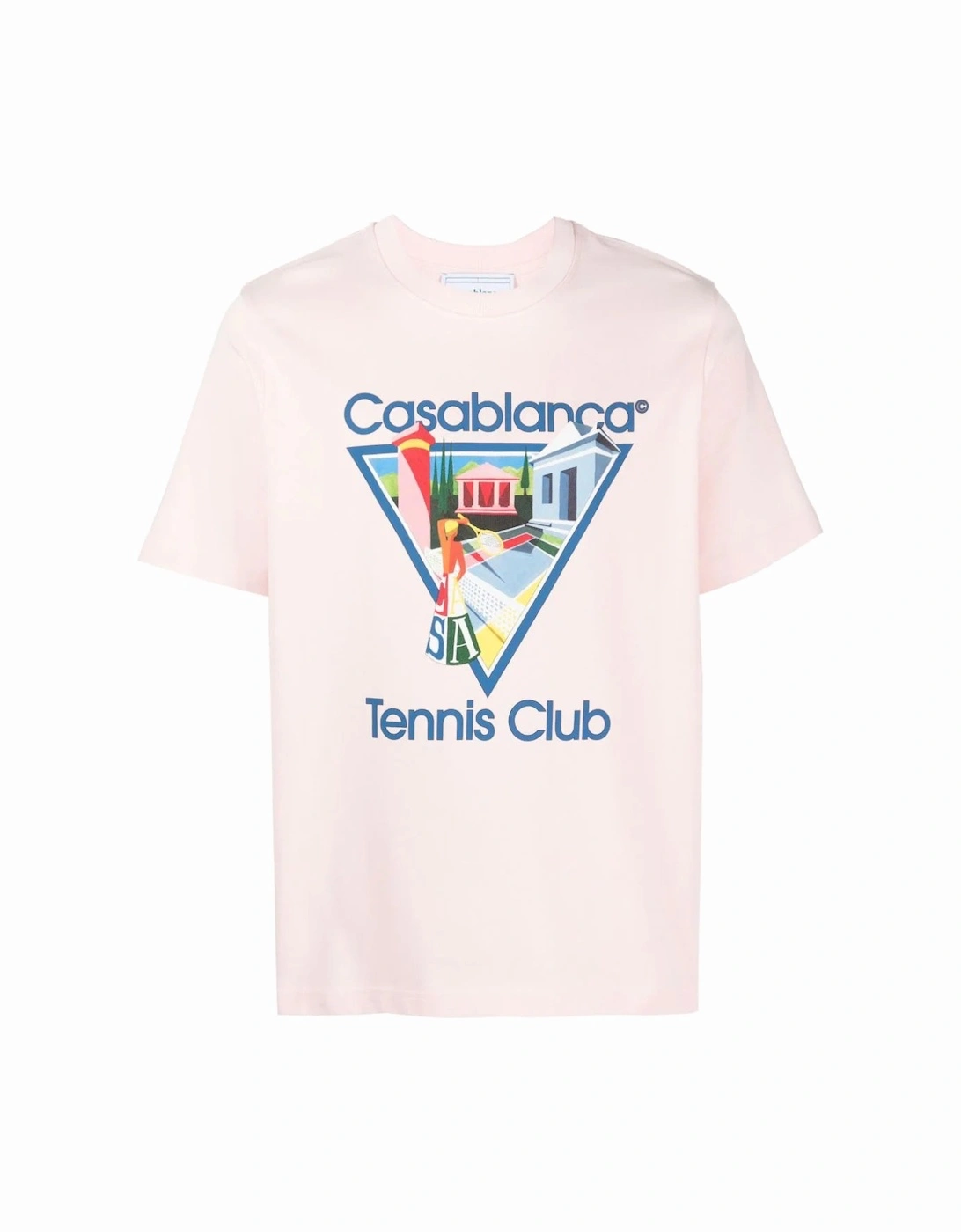Graphic-print Tennis Club Cotton T-shirt Pink, 6 of 5