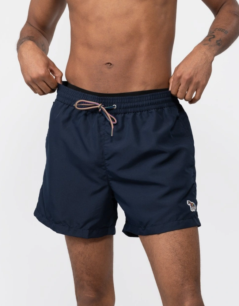 Mens Zebra Logo Swim Shorts