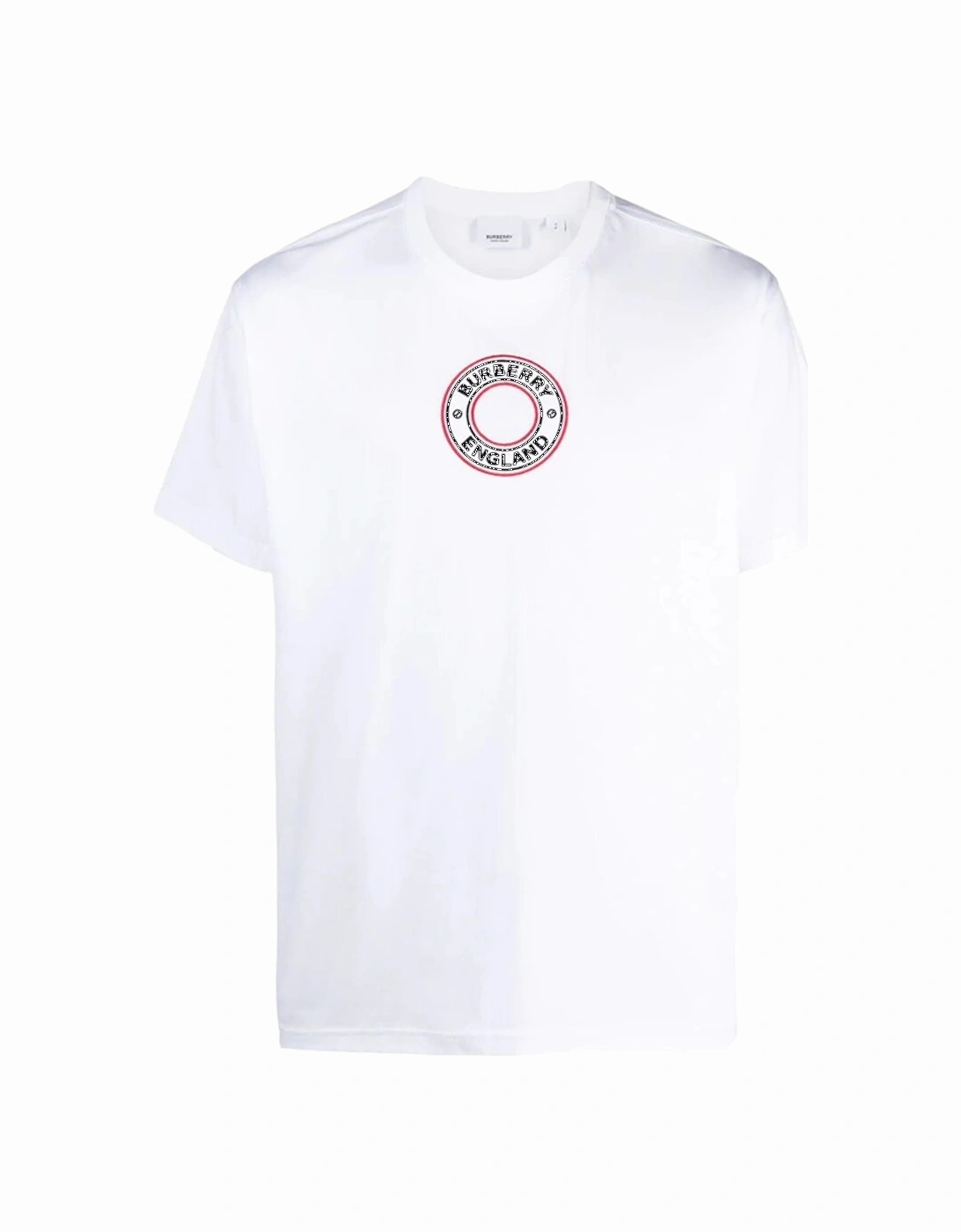 Archway Embroidery Circle Logo T-shirt in White, 5 of 4