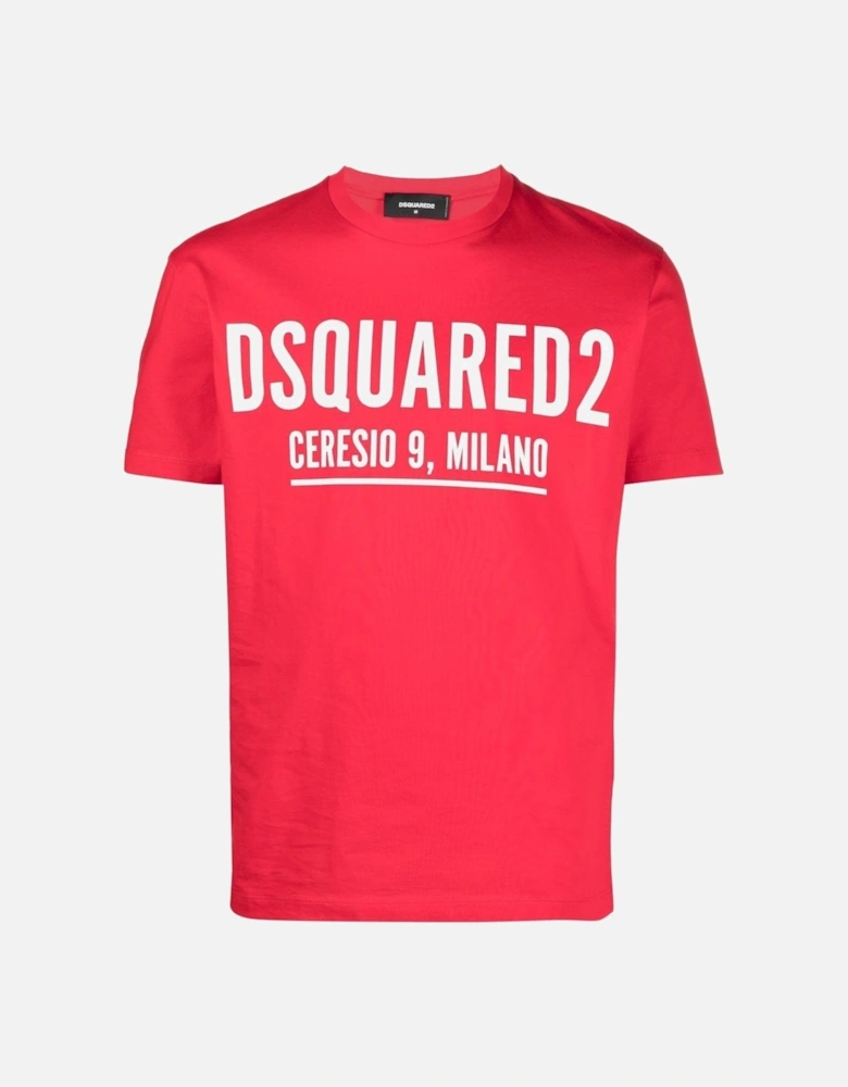 Ceresio 9 Logo-print in Red
