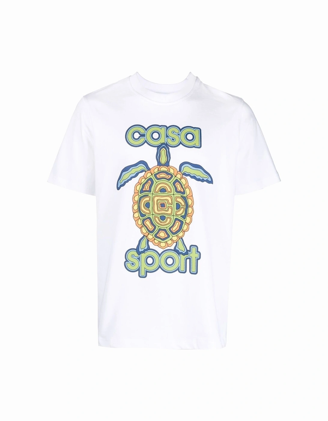 Casa Turtle Graphic Print T-shirt in White, 4 of 3