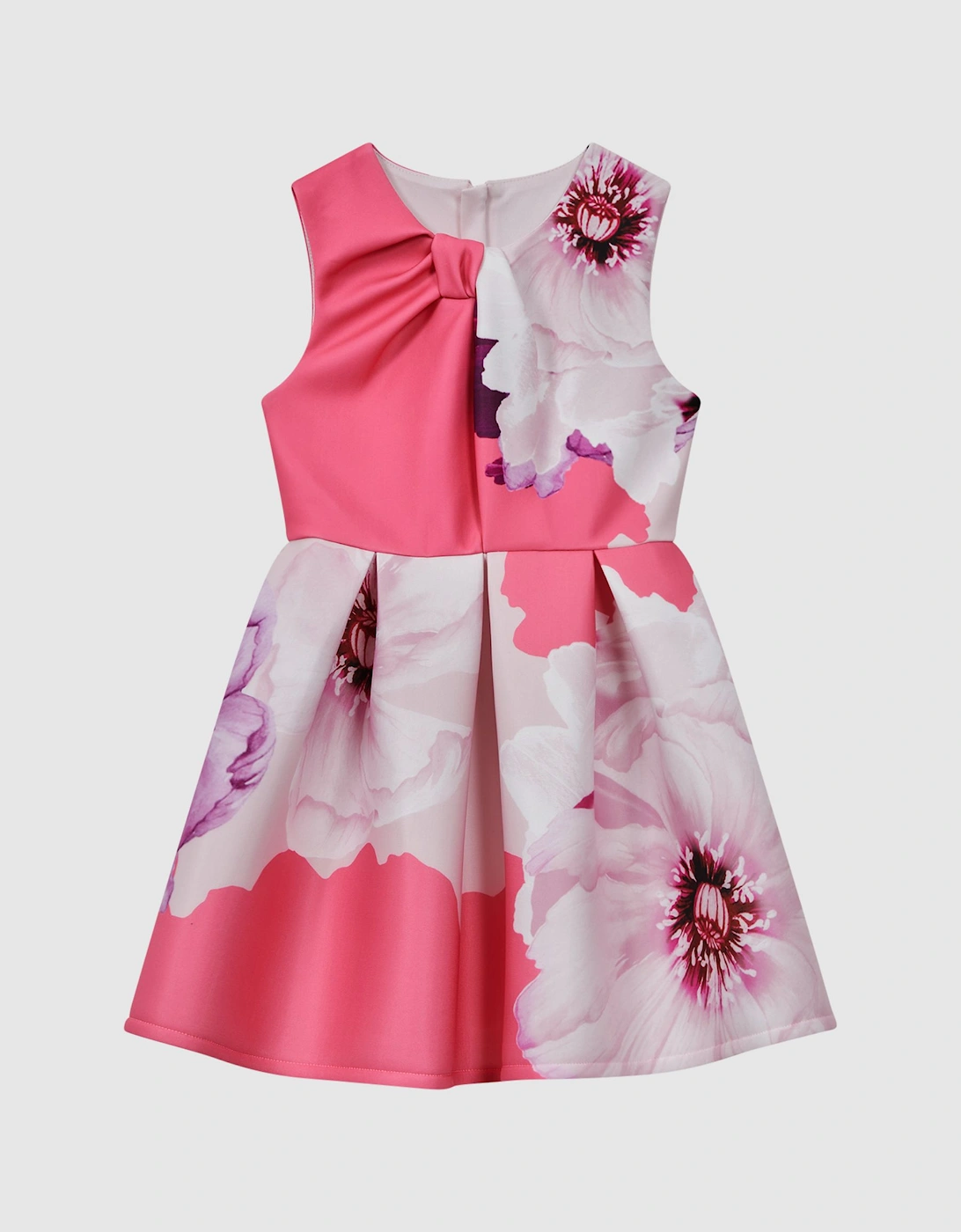 Scuba Floral Print Dress, 2 of 1