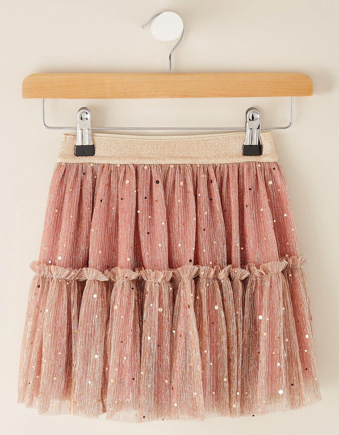 Children's Pink and Gold Shimmer Tutu Skirt