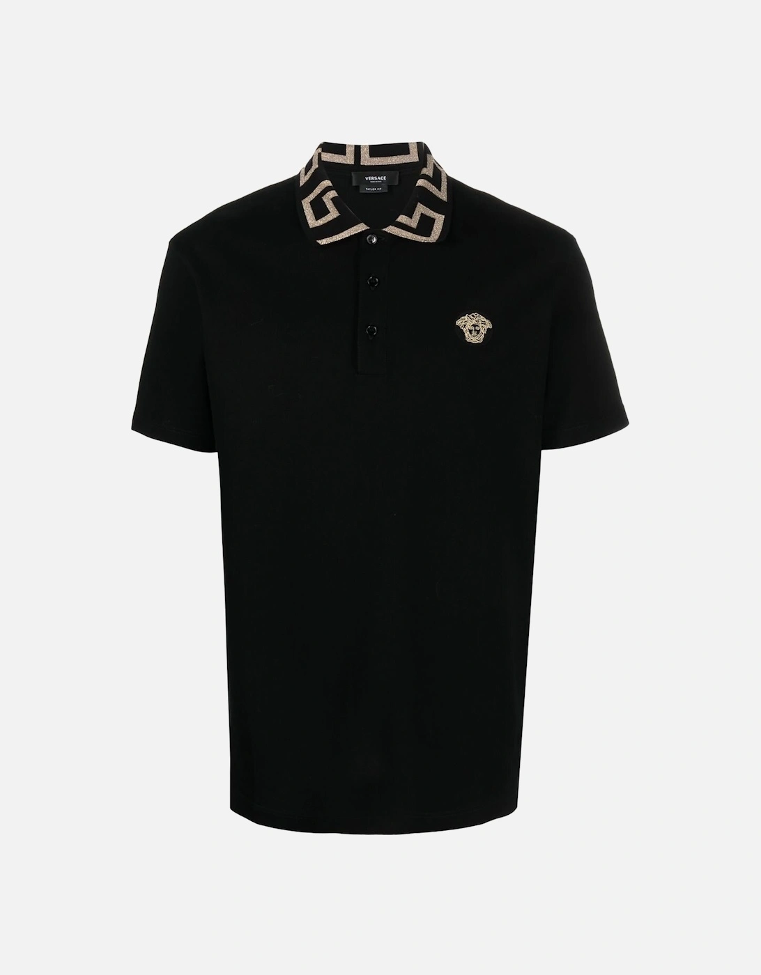 Greca Collar Polo Shirt Black, 6 of 5