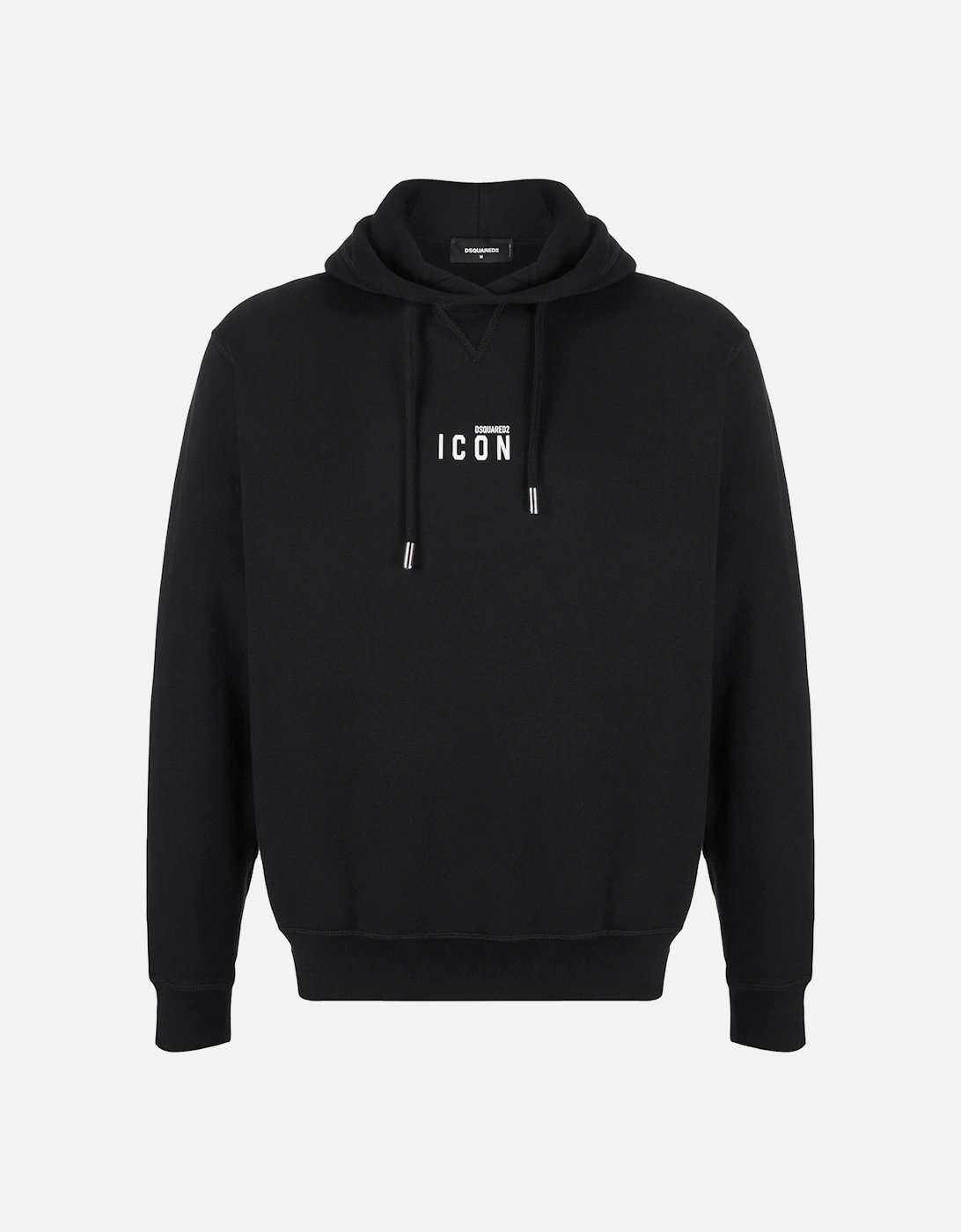 Small Icon Print Hoodie in Black, 6 of 5