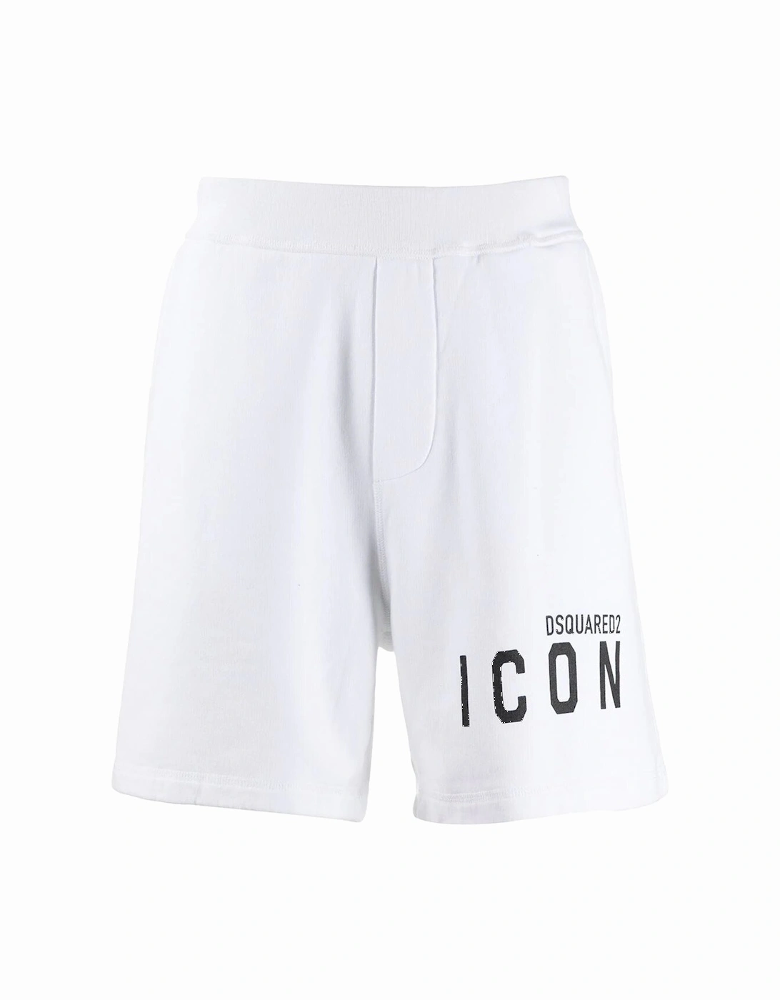 ICON Logo Print Shorts in White, 6 of 5