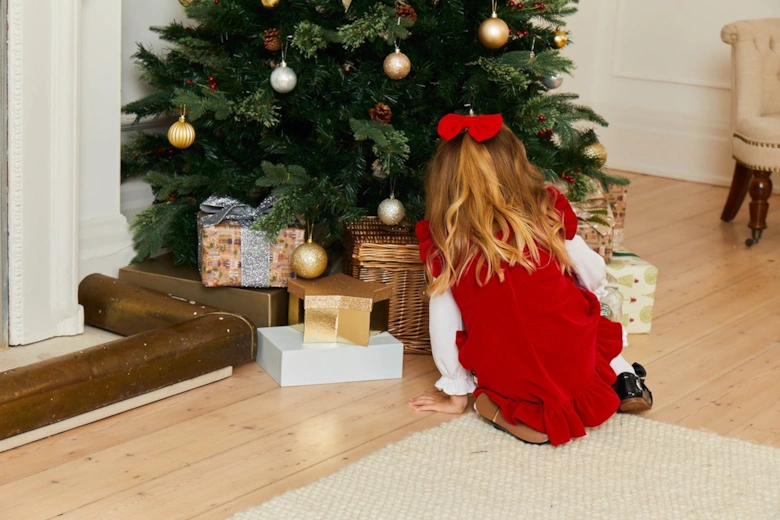 Red Bow Dress Set and Headband