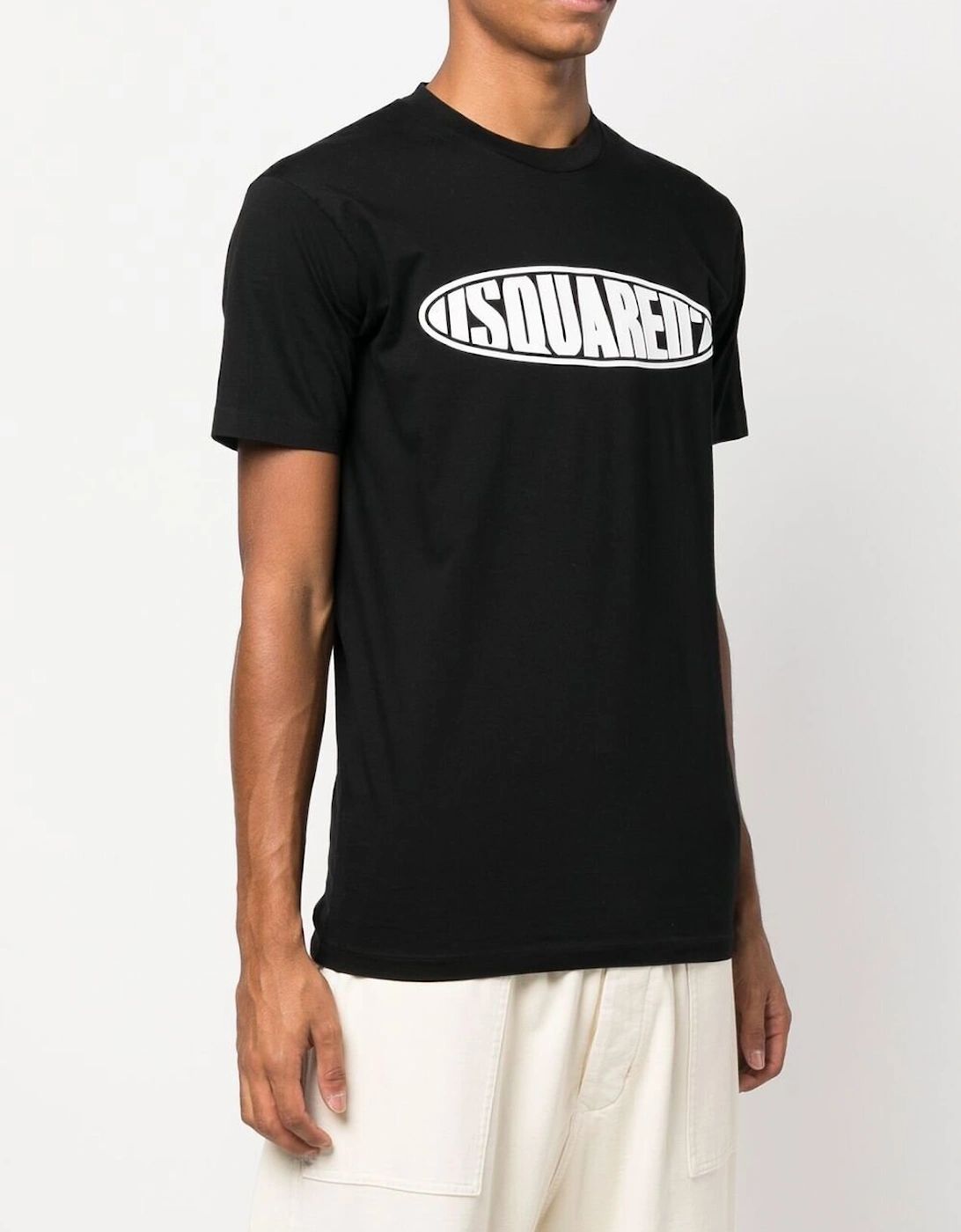 Surf Board logo print T-Shirt in Black