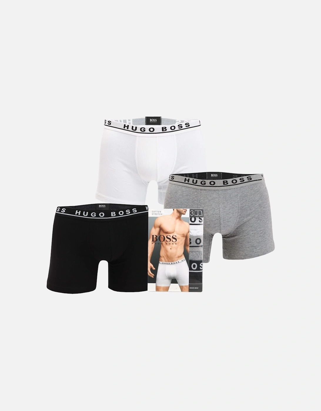 Mens 3 Pack Boxer Shorts, 3 of 2