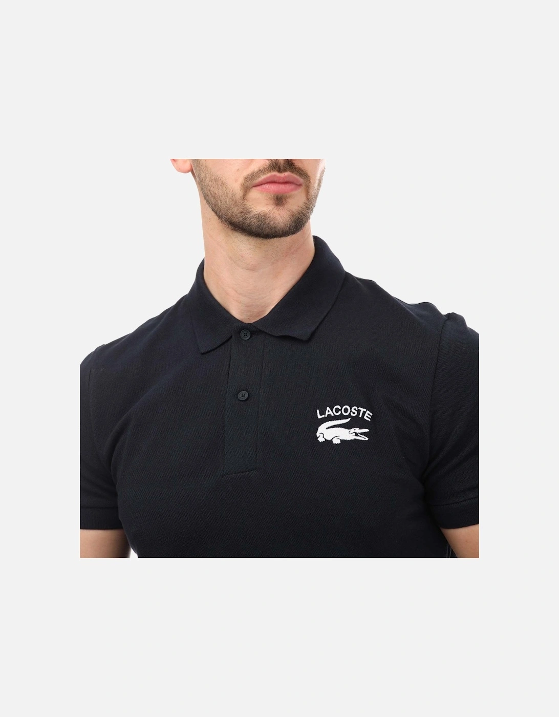 Regular Fit Branded Stretch Cotton Polo Shirt