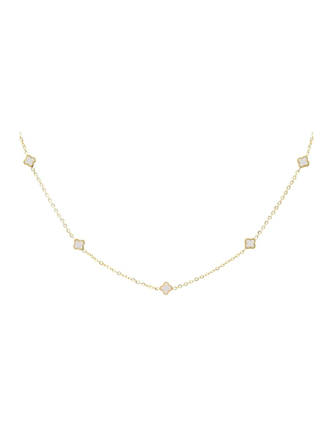 Dainty Luck Necklace - Gold & pearl, 2 of 1