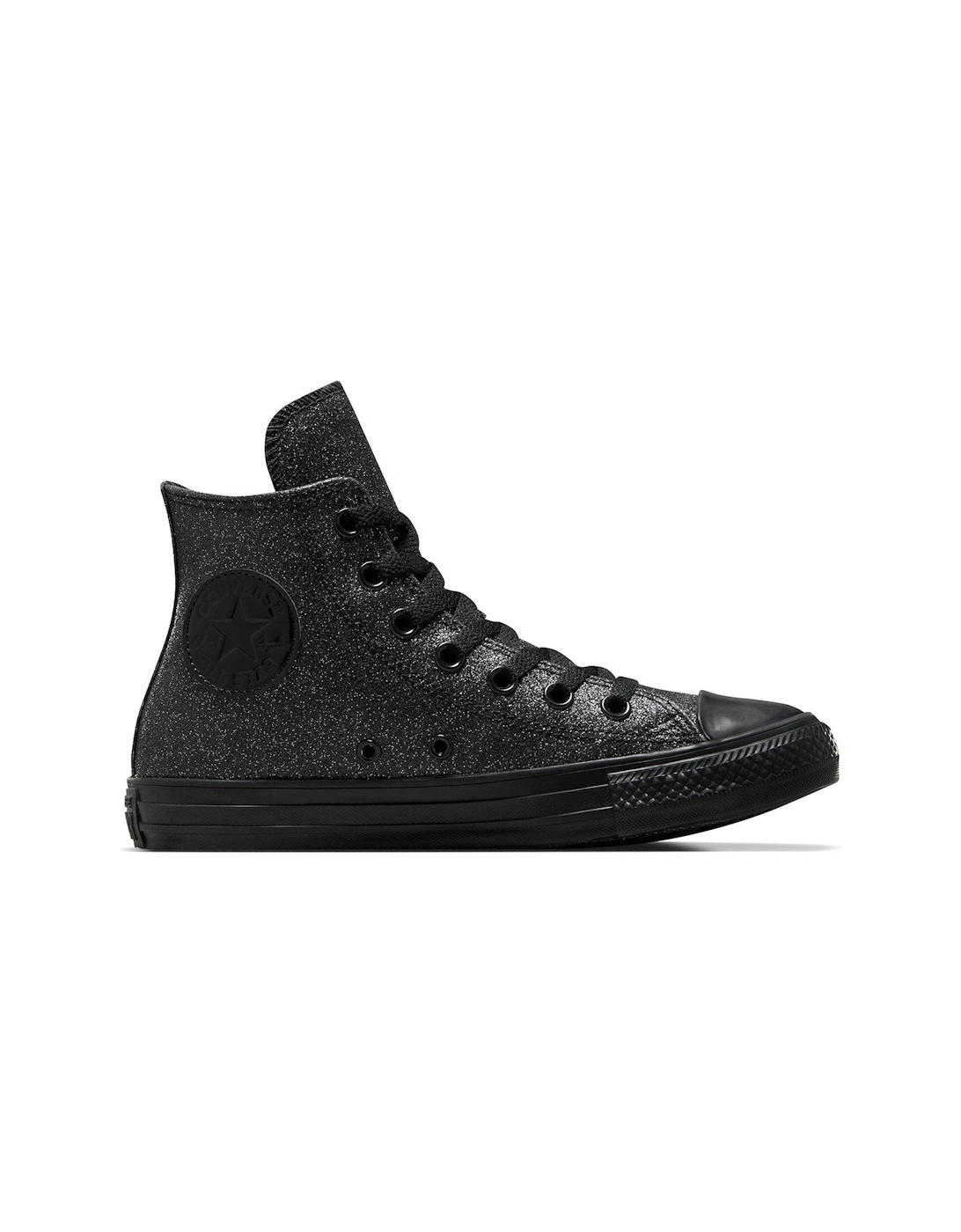Chuck Taylor All Star Sparkle Party Hi-Top Trainers - Black, 3 of 2