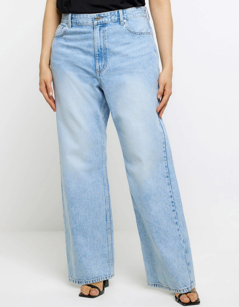 Plus 90s Straight Leg Jean - Light Denim