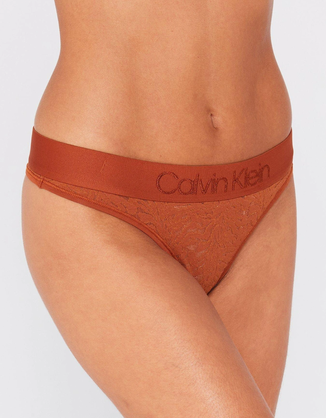 Lace Logo Band Thong - Gingerbread, 5 of 4
