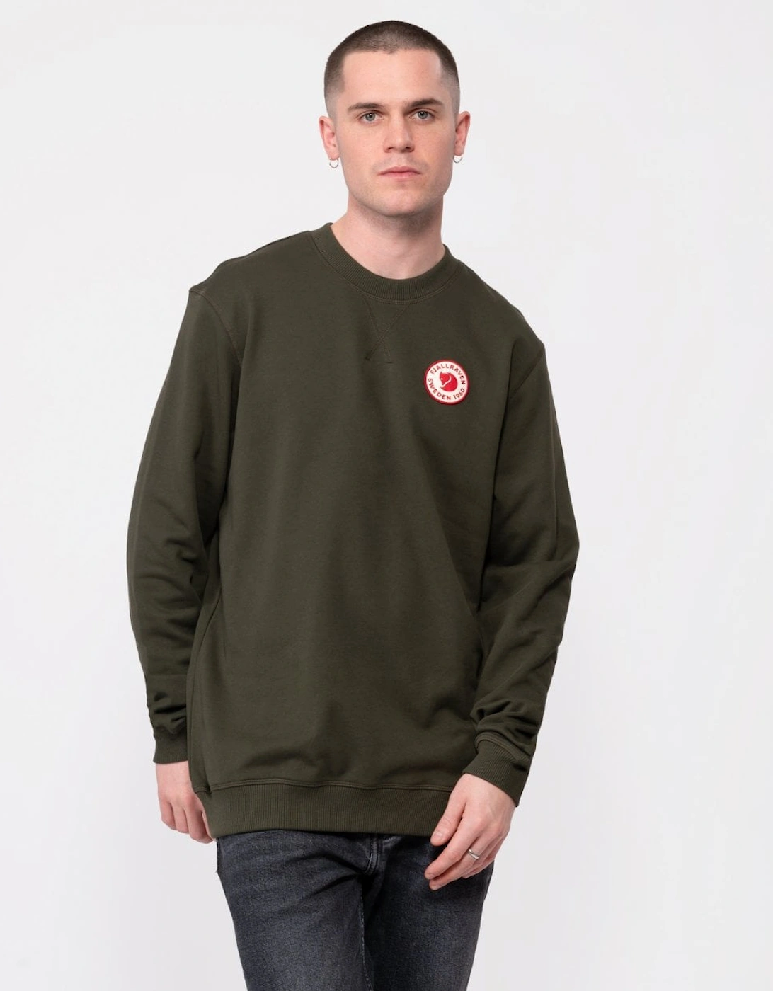 Fjallraven Men's Tan 1960 Logo Badge Sweatshirt - - : 38/Regular M
