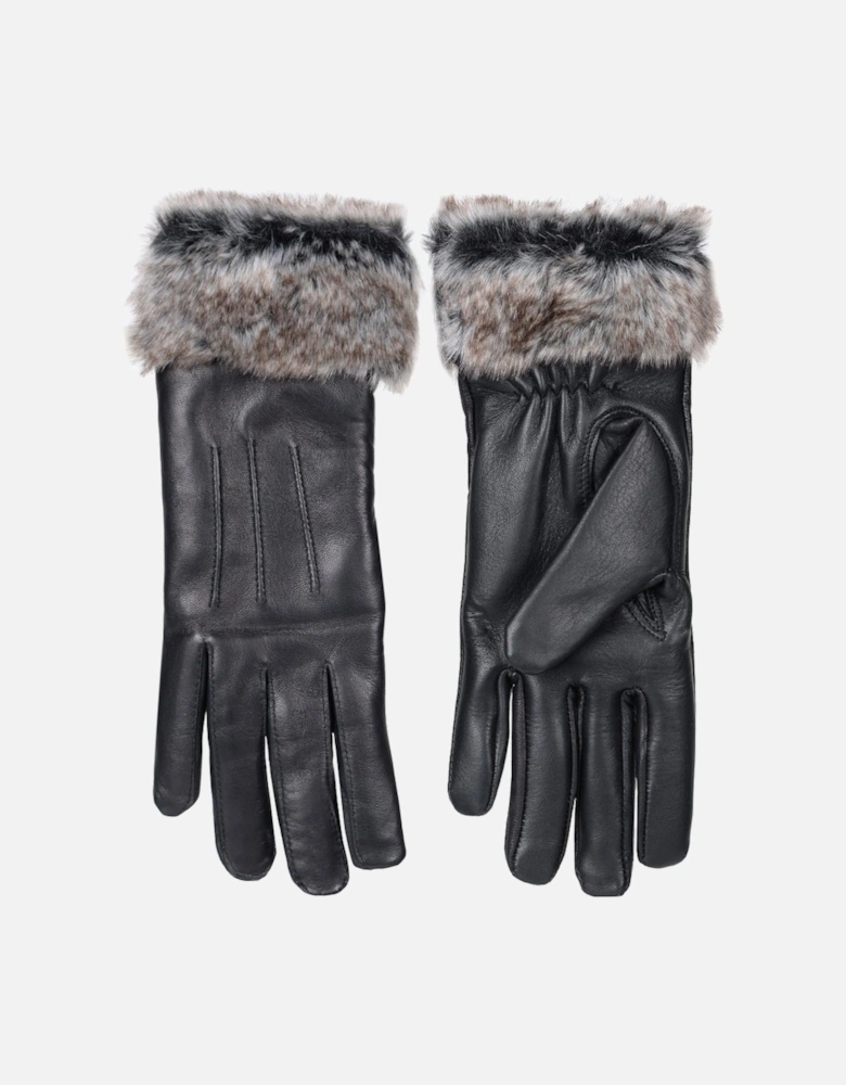 Holly Leather Trim Large Gloves
