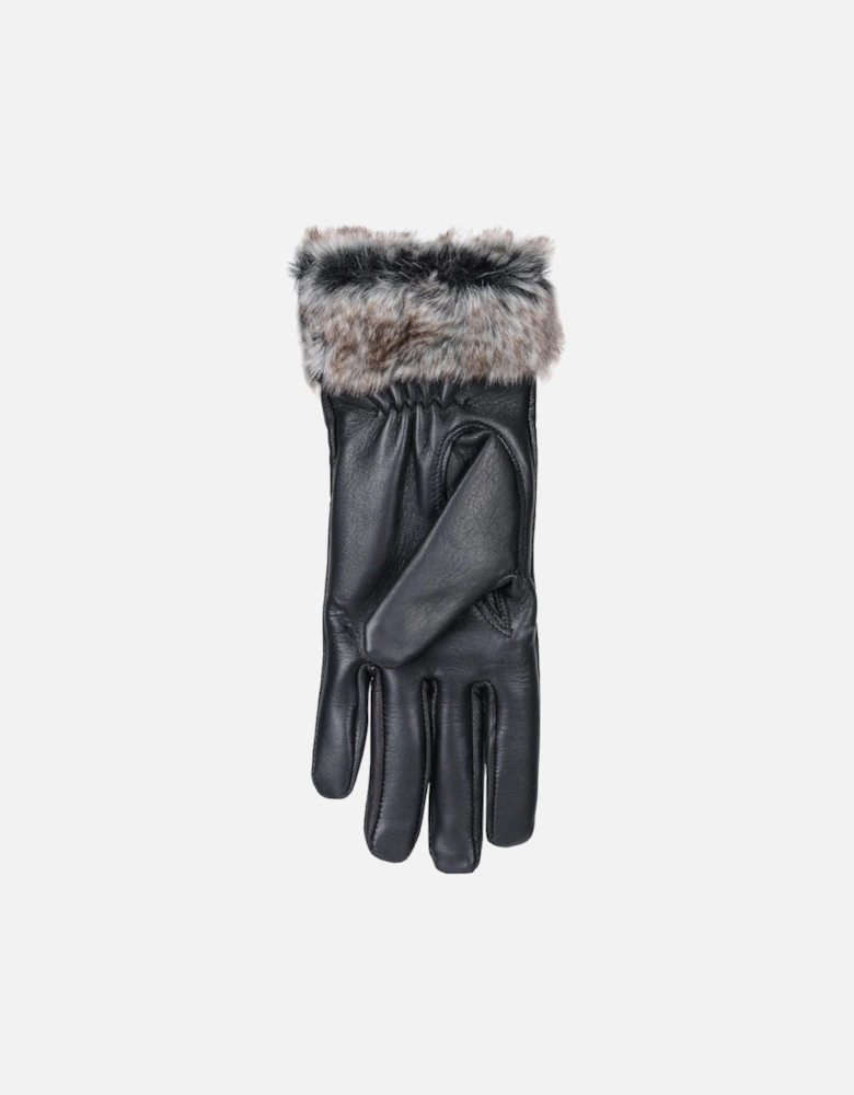 Holly Leather Trim Large Gloves
