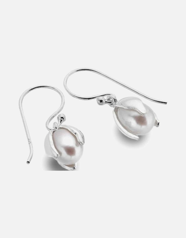 Origins Silver Earring Snowdrop & Pearl