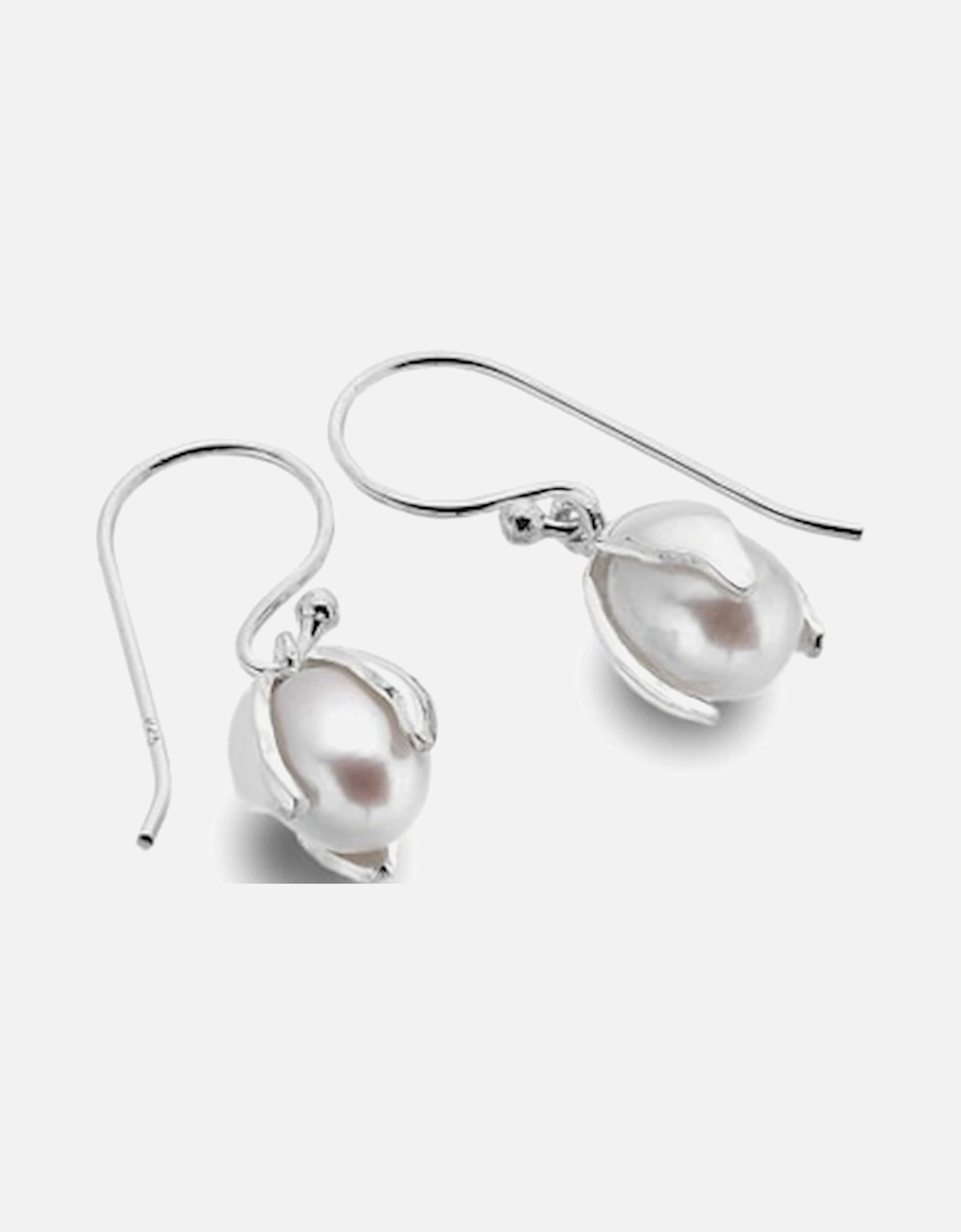 Origins Silver Earring Snowdrop & Pearl, 3 of 2