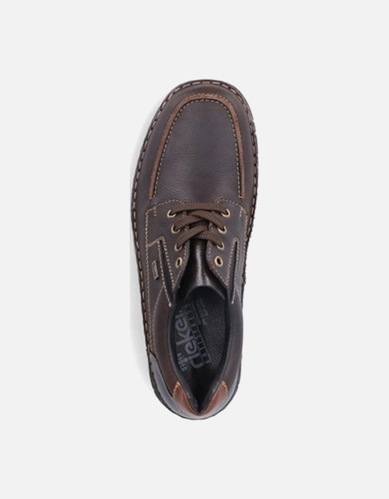 Men's 05100-25 Wide Fit Lace Up Casual Shoe Brown