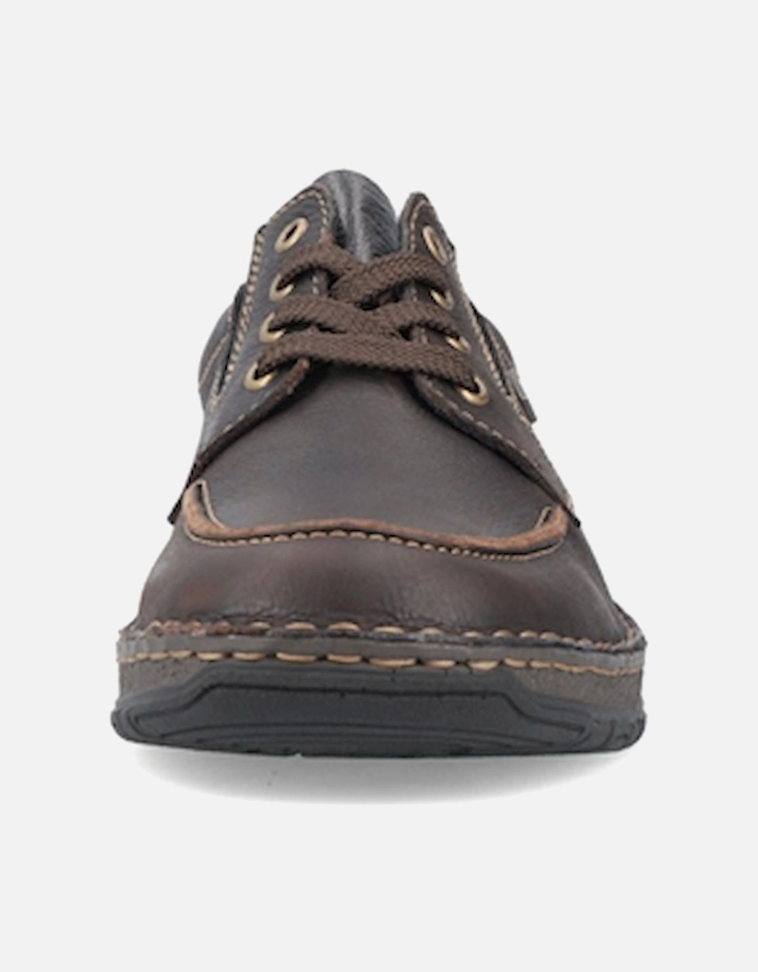 Men's 05100-25 Wide Fit Lace Up Casual Shoe Brown