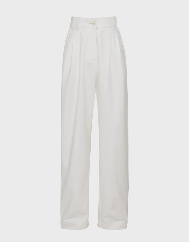 Apollo Loose Pant in Whisper White
