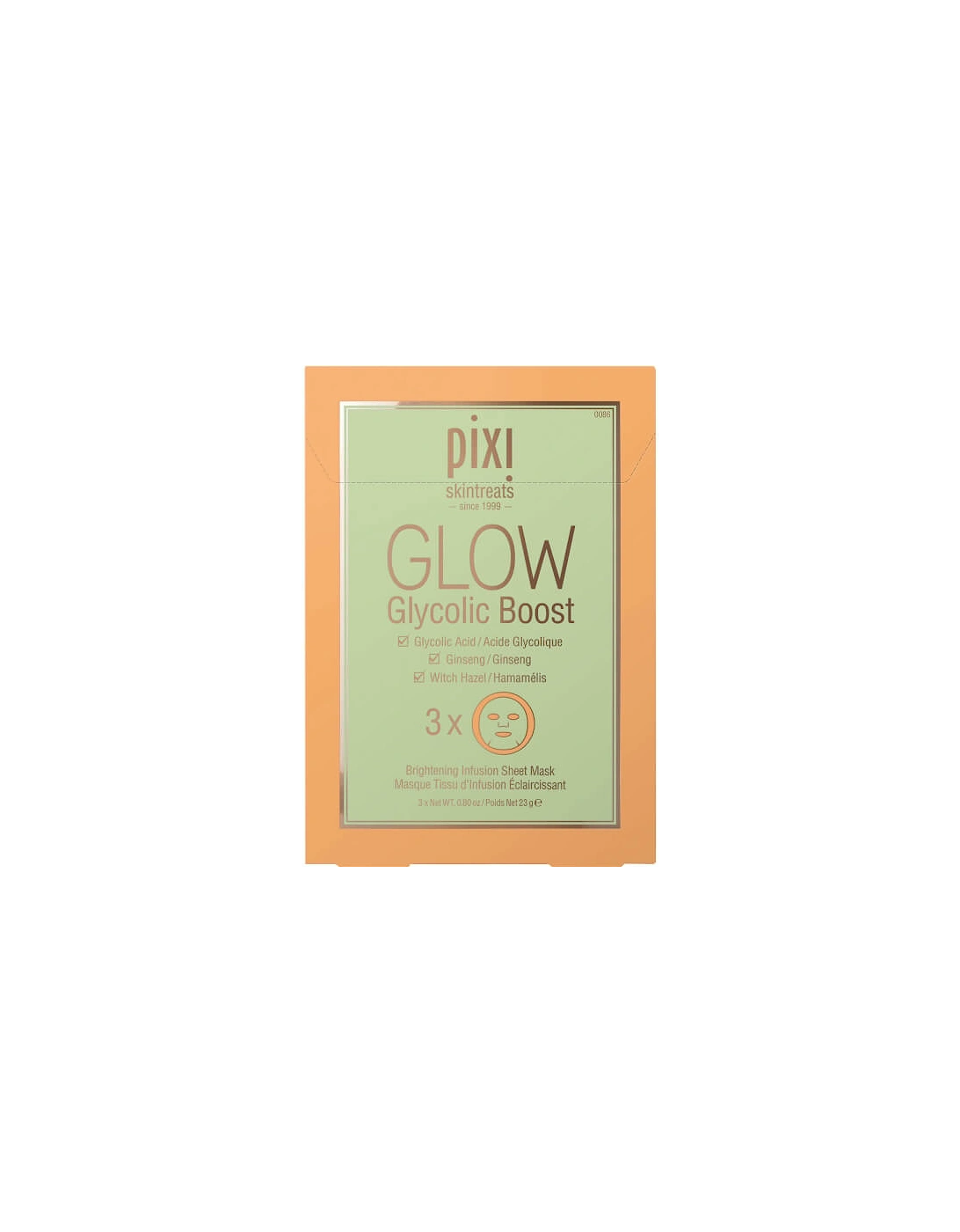 GLOW Glycolic Acid Boost Sheet Mask (Pack of 3), 2 of 1
