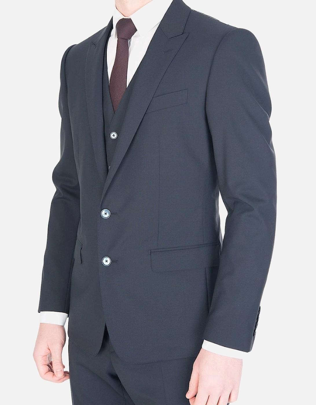 Three Piece Martini Suit Navy