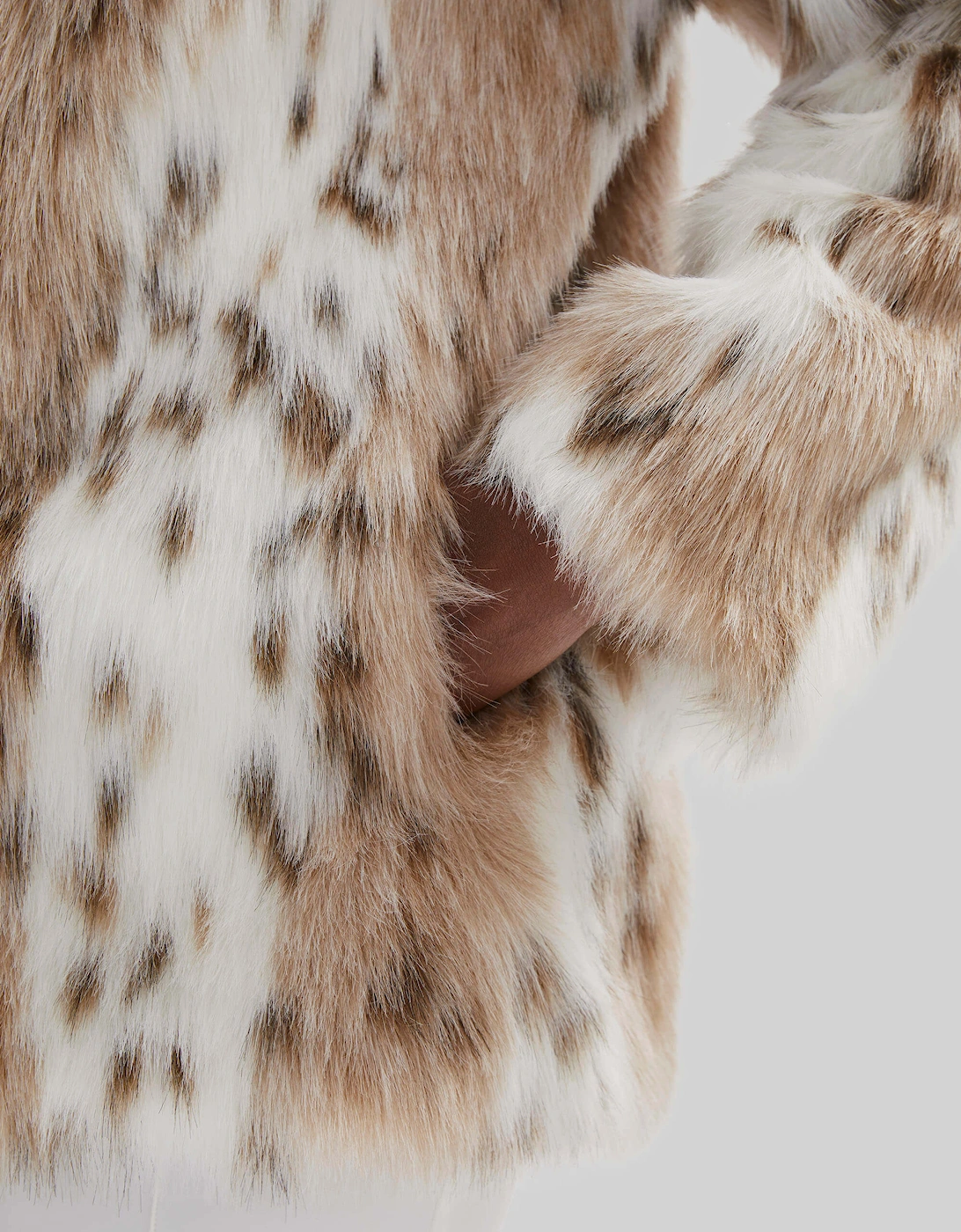 Lynx Hooded Faux Fur Jacket