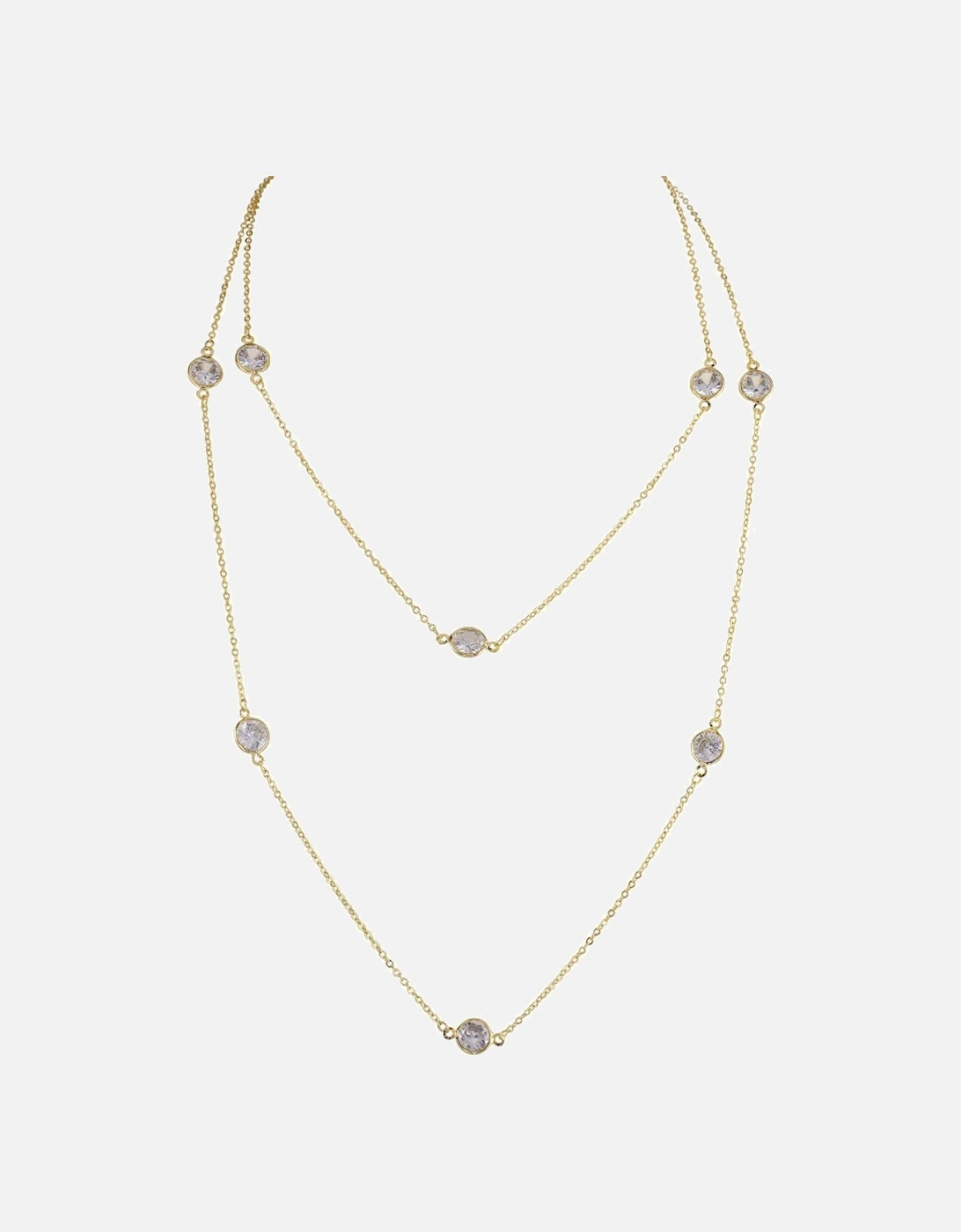 loveRocks CZ Chanelle Set Super Long Chain Necklace, 2 of 1