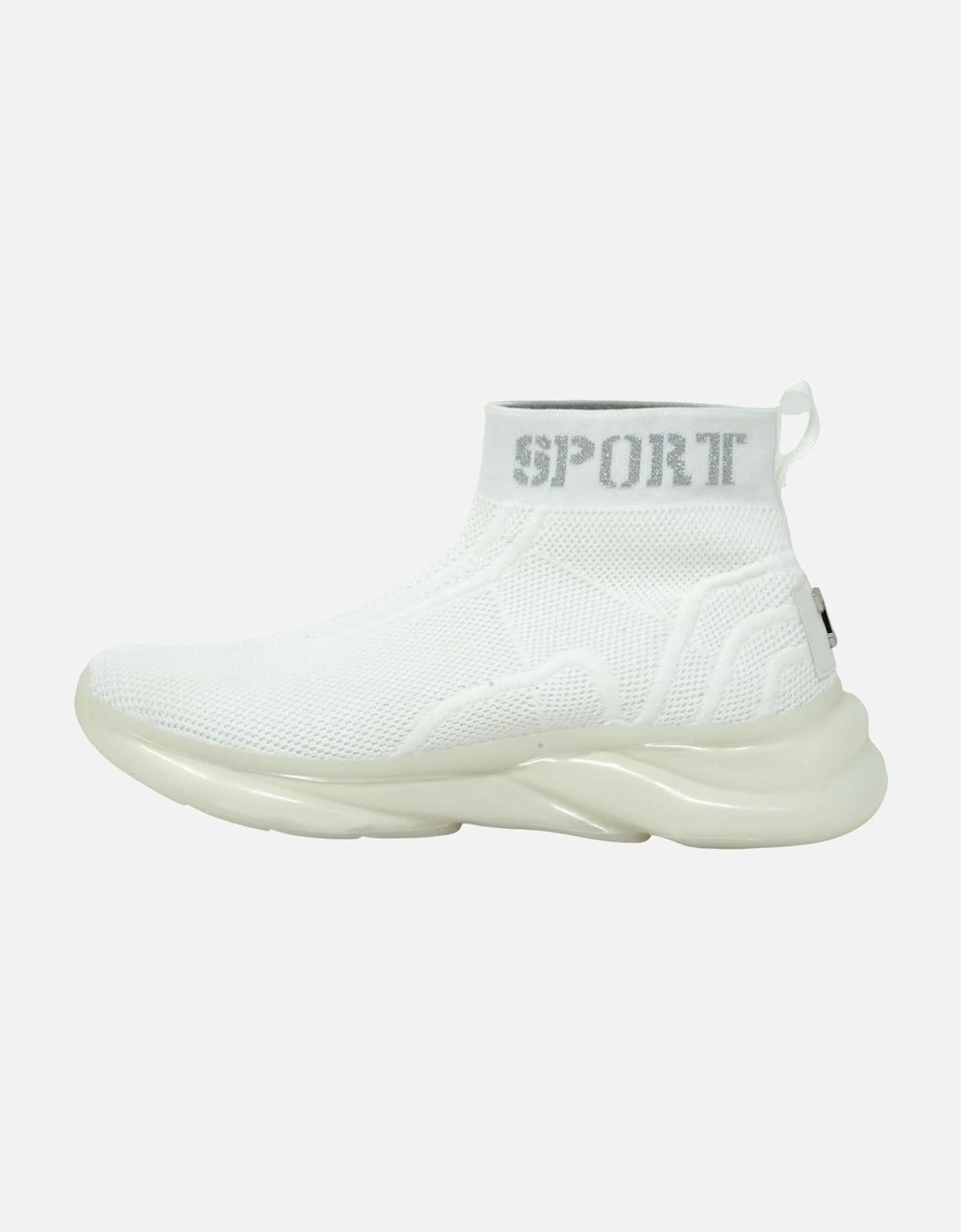 Plein Sport Hi-Top Sock White Sneakers, 6 of 5